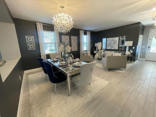 Chandelier, Dining room, Interior, Living room, Wood Texture Flooring