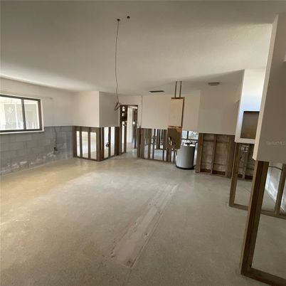 Empty room, Interior, Pendant Lights, Washer