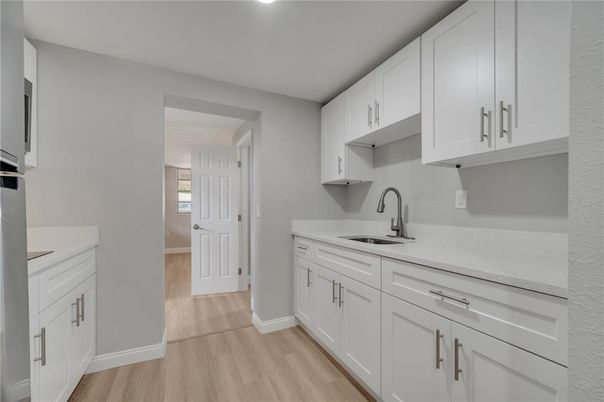 Interior, Kitchen, Wood Texture Flooring