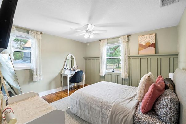 Bedroom, Home Office, Interior, Wood Texture Flooring
