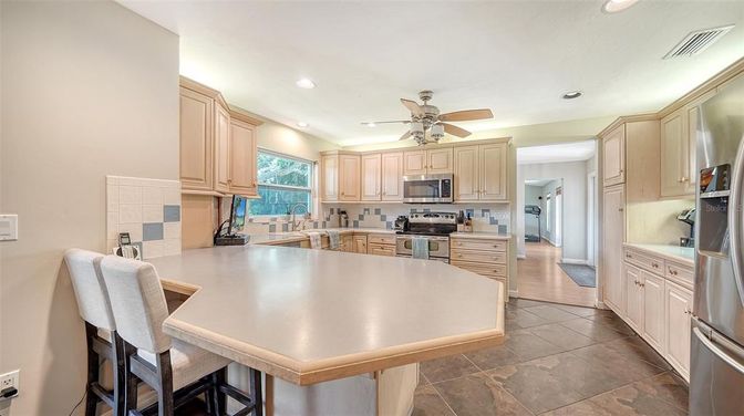 Interior, Kitchen, Recessed Lighting, Stainless Steel Appliances