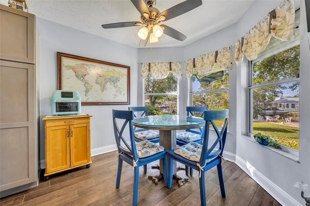 Dining room, Interior, Wood Texture Flooring