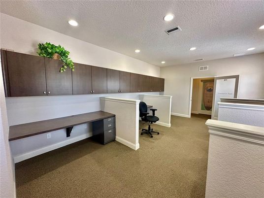 Home Office, Interior, Recessed Lighting