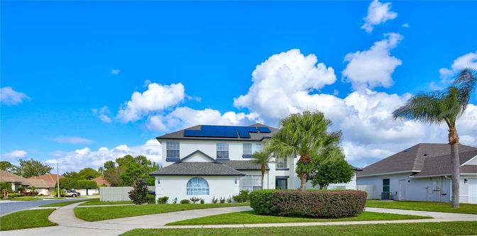 Exterior, Facade, Solar Panels, French Provincial