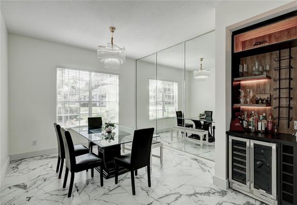 Chandelier, Dining room, Interior, Marble