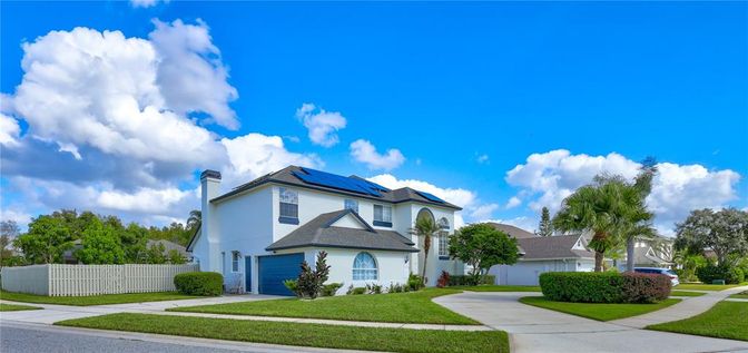 Exterior, Facade, Solar Panels, French Provincial