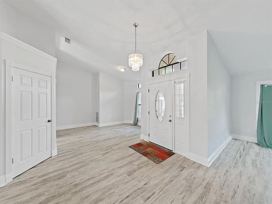 Interior, Pendant Lights, Wood Texture Flooring