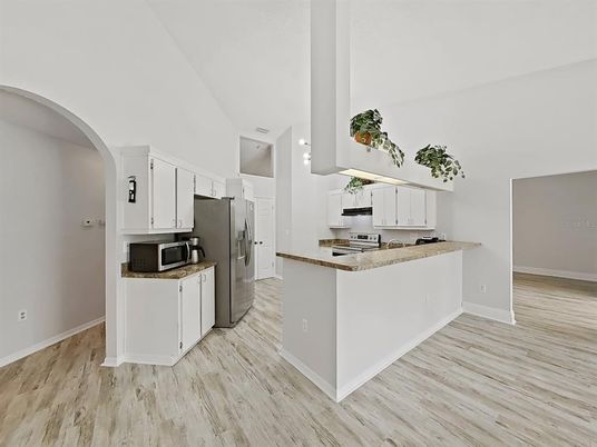 Interior, Kitchen, Wood Texture Flooring