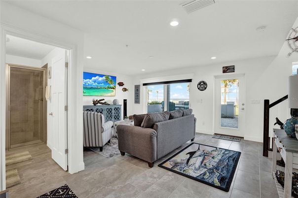 Interior, Living room, Recessed Lighting