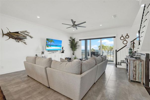 Interior, Living room, Recessed Lighting