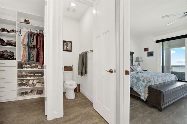 Bathroom, Bedroom, Interior, Recessed Lighting, Walk-in Closets