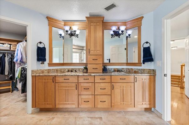 Bathroom, Dual Sink Vanities, Interior, Walk-in Closets