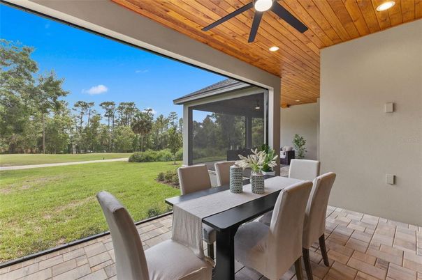 Dining room, Interior, Recessed Lighting, Wooden Ceilings
