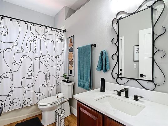 Bathroom, Interior, Wood Texture Flooring