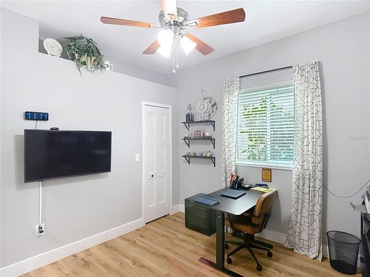 Home Office, Interior, Wood Texture Flooring