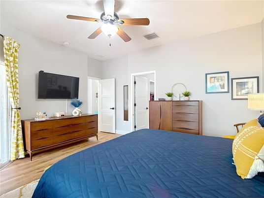 Bedroom, Interior, Wood Texture Flooring