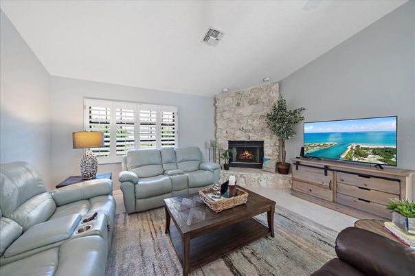 Fireplace, Interior, Living room, Stone Walls