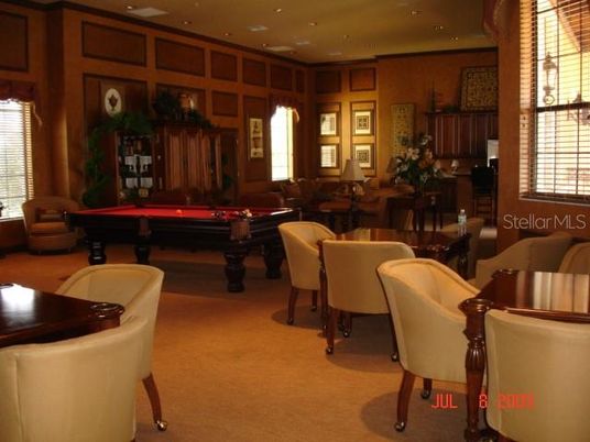 Billiard Table, Game Room, Interior, Recessed Lighting