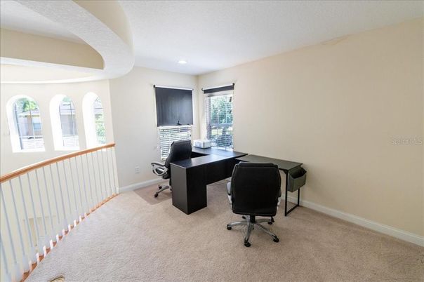 Home Office, Interior, Recessed Lighting
