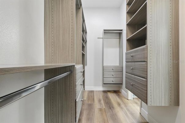 Interior, Walk-in Closets, Wood Texture Flooring