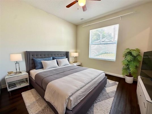 Bedroom, Interior, Wood Texture Flooring