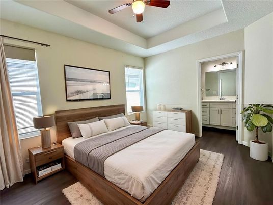 Bedroom, Interior, Wood Texture Flooring