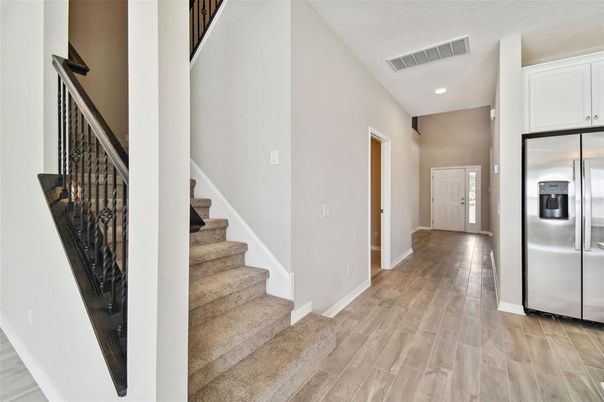 Interior, Recessed Lighting, Stainless Steel Appliances, Wood Texture Flooring