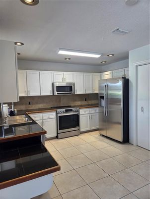 Interior, Kitchen, Recessed Lighting, Stainless Steel Appliances