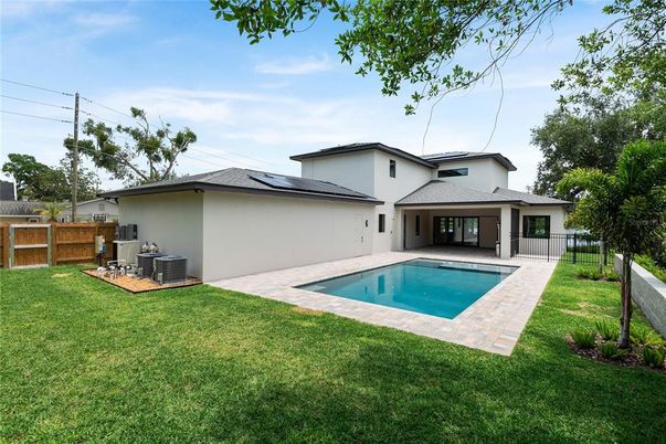 Backyard, Exterior, Pool, Solar Panels