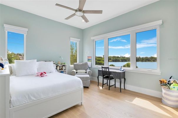 Bedroom, Interior, Water, Wood Texture Flooring
