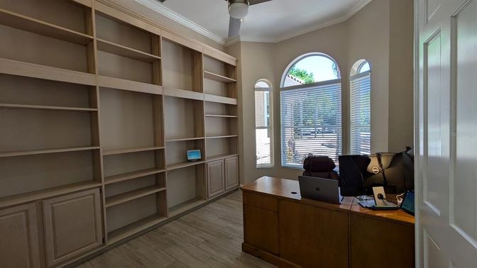Home Office, Interior, Wood Texture Flooring