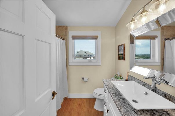 Bathroom, Interior, Wood Texture Flooring