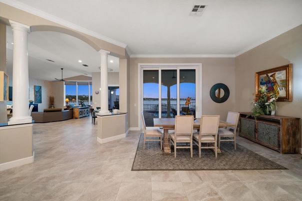 Dining room, Interior, Living room, Recessed Lighting