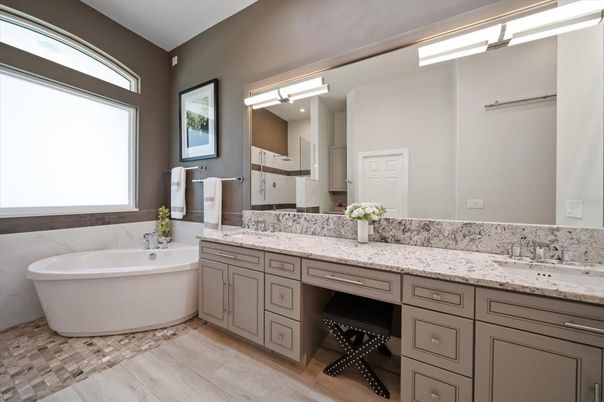 Bathroom, Dual Sink Vanities, Free Standing Baths, Interior
