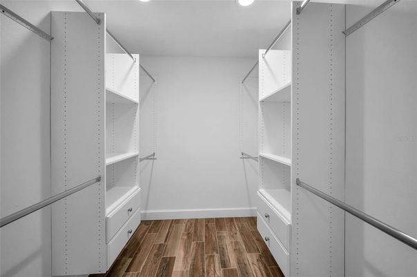 Interior, Recessed Lighting, Walk-in Closets, Wood Texture Flooring