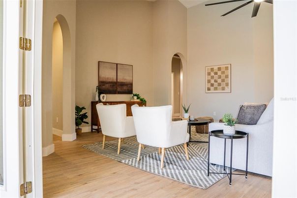 Dining room, Interior, Wood Texture Flooring
