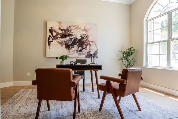 Home Office, Interior, Wood Texture Flooring