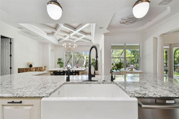 Chandelier, Interior, Kitchen, Recessed Lighting