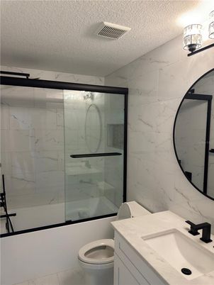 Bathroom, Glass Shower, Interior, Marble Walls