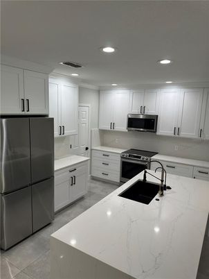 Interior, Kitchen, Recessed Lighting, Stainless Steel Appliances