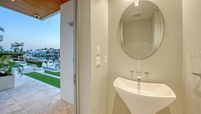 Bathroom, Free Standing Baths, Interior, Water, Wooden Ceilings