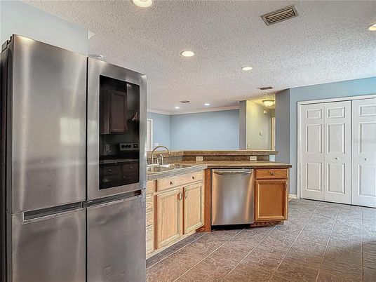 Interior, Kitchen, Recessed Lighting, Stainless Steel Appliances