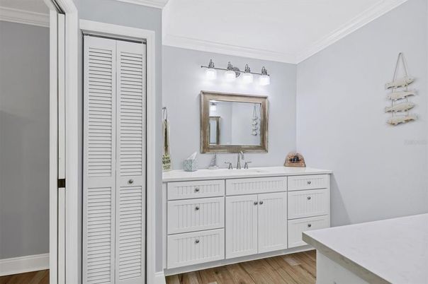 Bathroom, Interior, Wood Texture Flooring