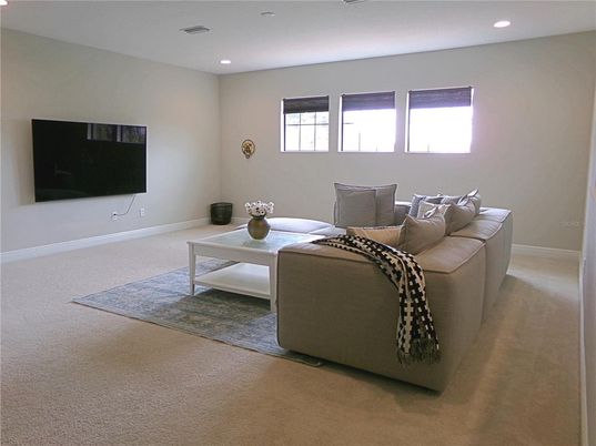 Interior, Living room, Recessed Lighting