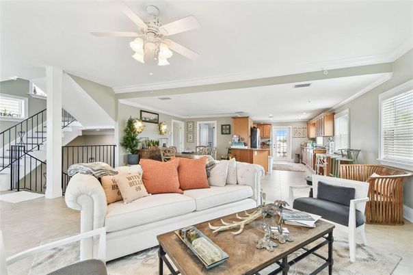 Dining room, Interior, Kitchen, Living room, Recessed Lighting
