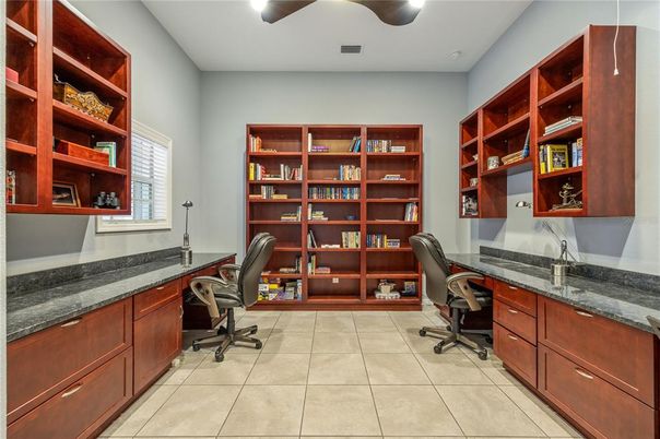 Home Office, Interior, Recessed Lighting