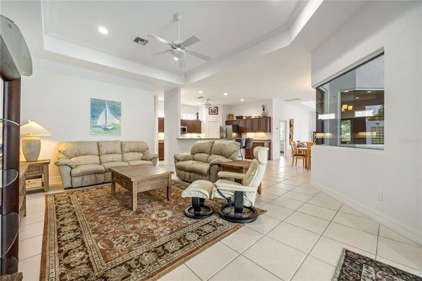 Interior, Kitchen, Living room, Recessed Lighting, Stainless Steel Appliances