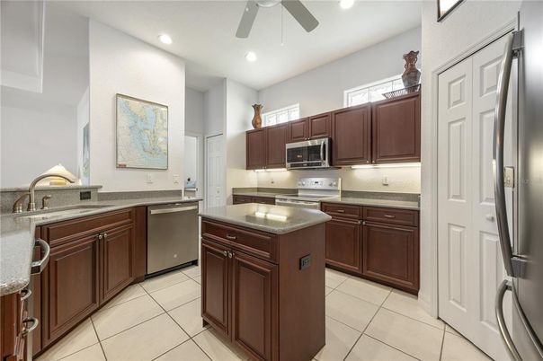 Interior, Kitchen, Recessed Lighting, Stainless Steel Appliances