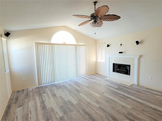 Empty room, Fireplace, Interior, Wood Texture Flooring