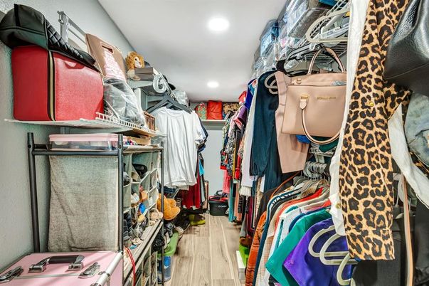Interior, Recessed Lighting, Walk-in Closets, Wood Texture Flooring